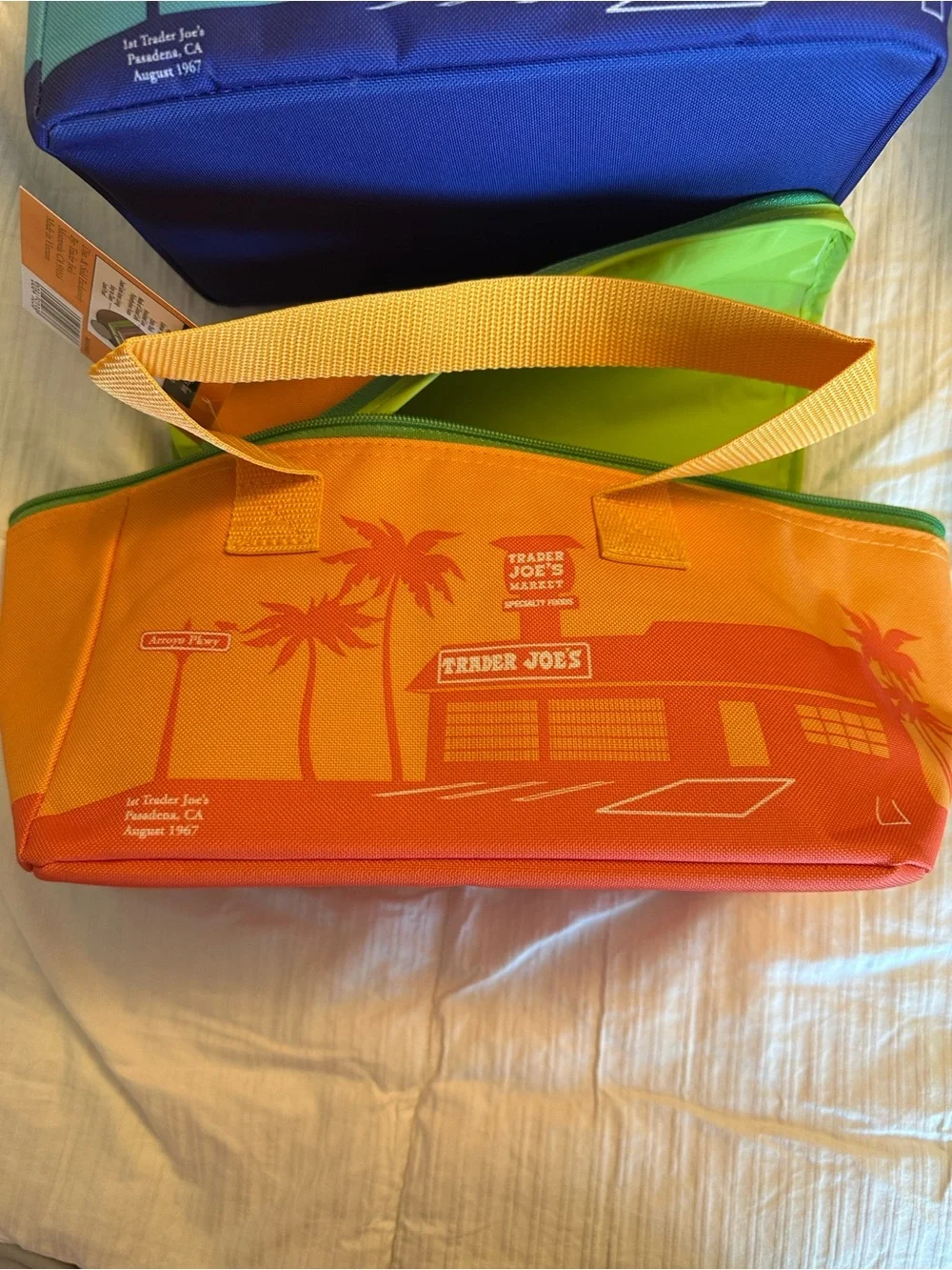 Limited Edition! Trader Joe's Insulated Lunch Totes -  Orange Tote